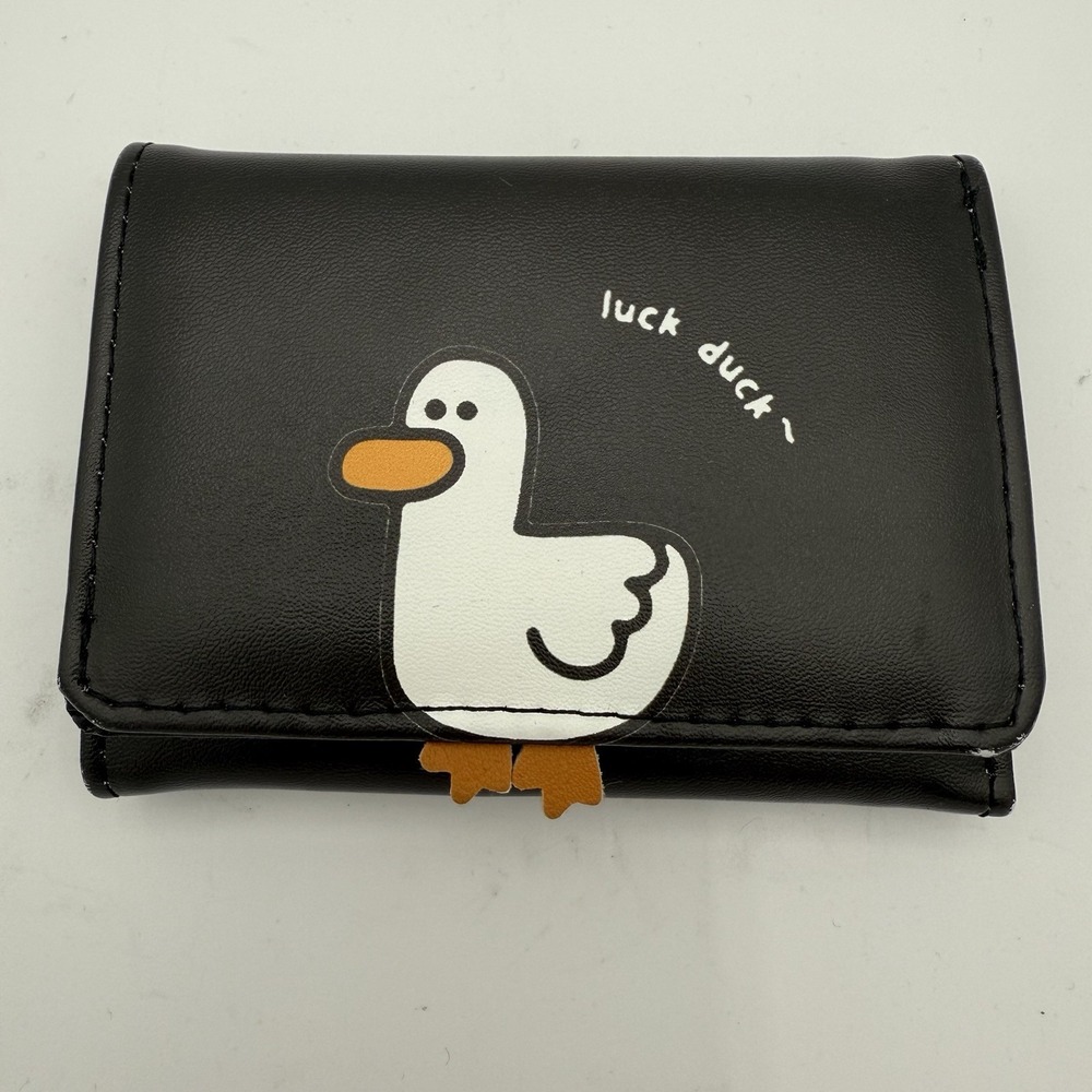 Luck‎ Duck Wallet (Black) Billfold Card Holder EUC